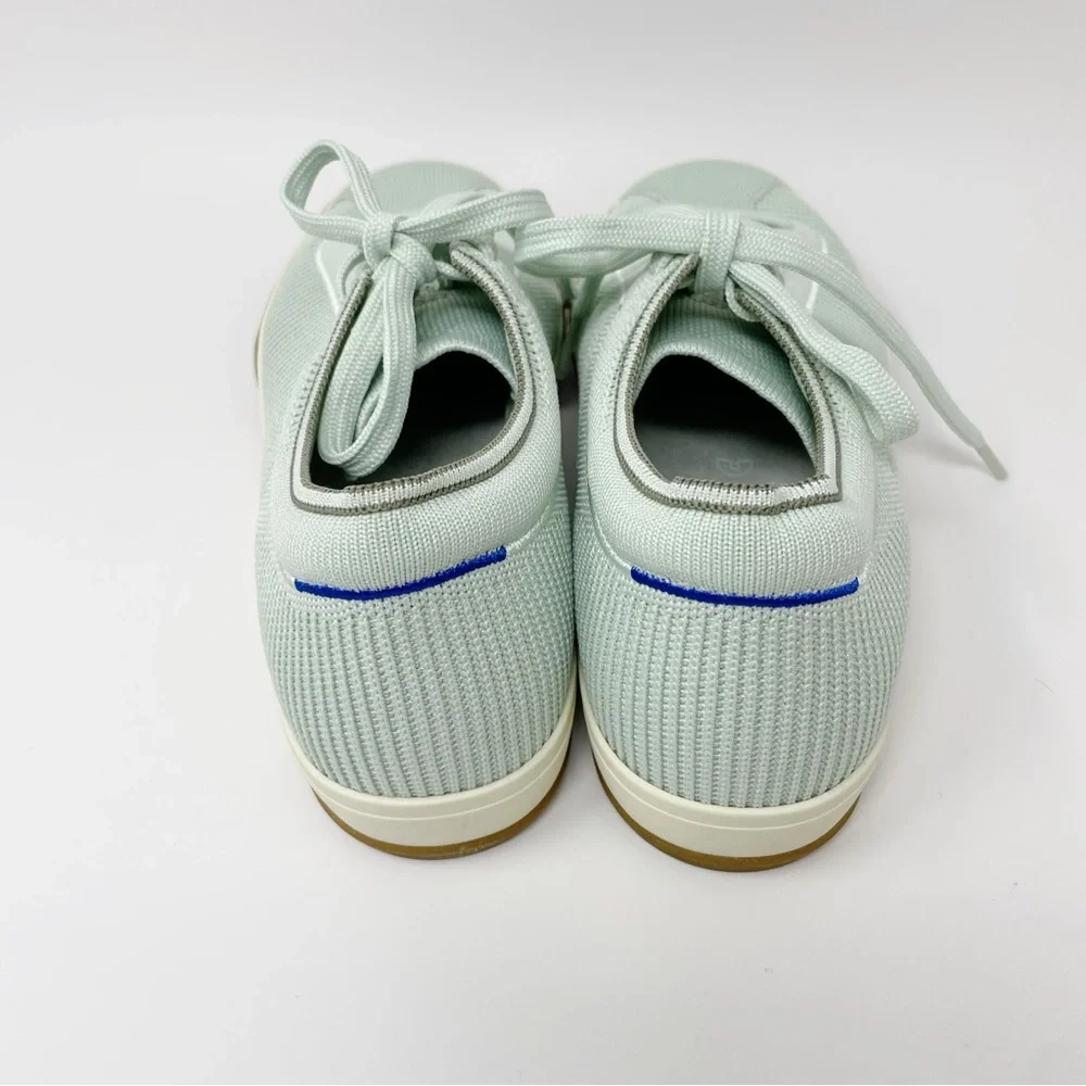 NWB ROTHY'S THE LACE UP SNEAKER SHOES IN SPEARMINT GREEN - Picture 5 of 6